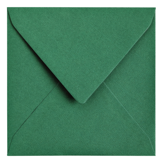 Envelop Papicolor 140x140mm dennengroen pak à 6 stuks