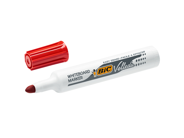 Viltstift Bic Velleda 1711 whiteboard rond large rood