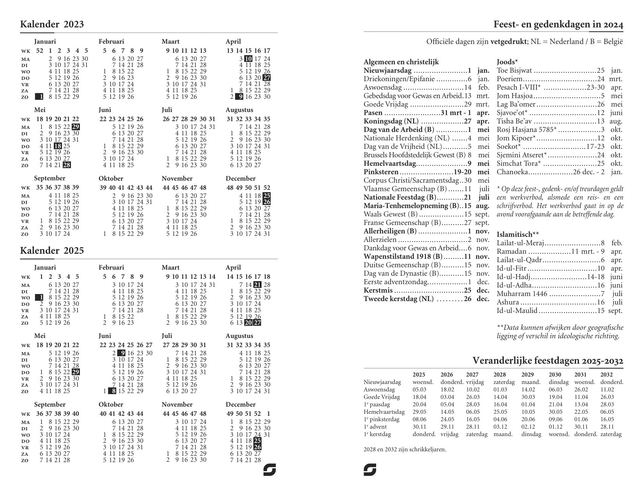 Agendavulling 2025 Succes Junior 7dagen/2pagina's