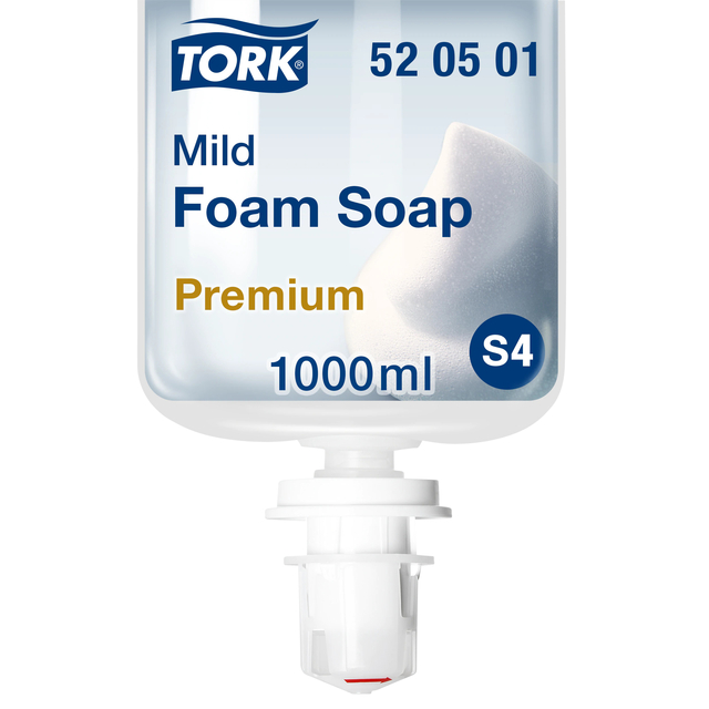 Handzeep Tork S4 Premium schuim 1000ml mild 520501