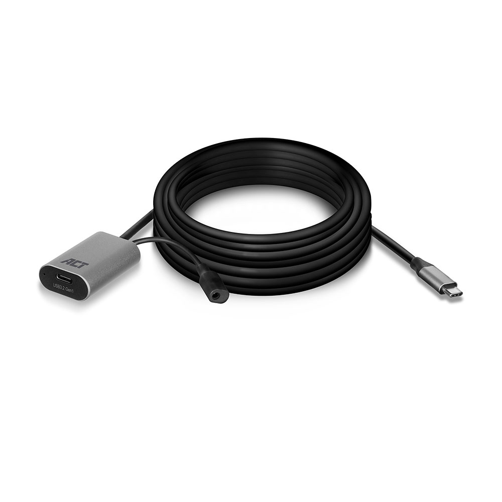 ACT USB-C 3.0 verlengkabel met signaalversterker, 5 meter