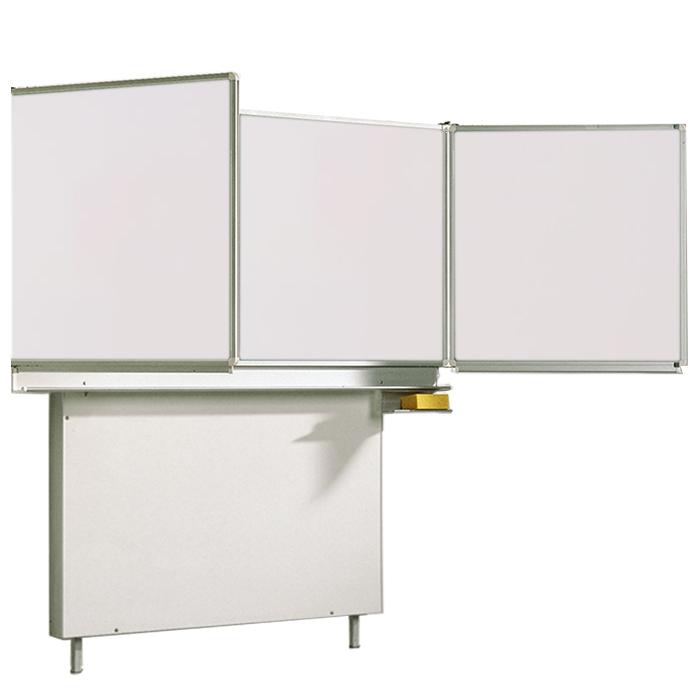 Whiteboard schoolbord van hoogwaardig geëmailleerd staal, serie MEW, wit