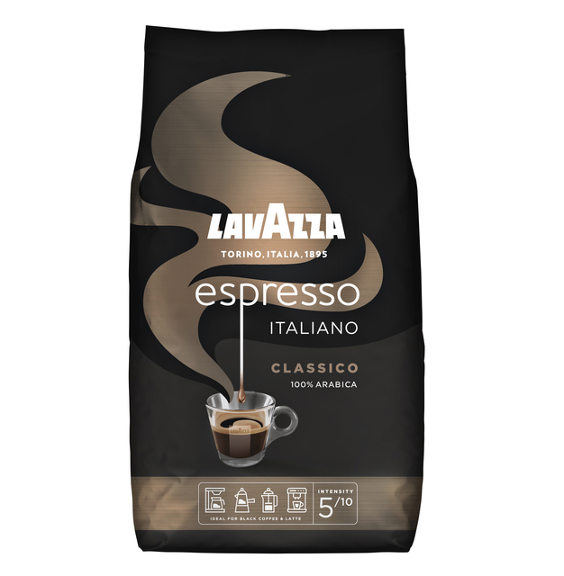 Koffie Lavazza Caffè espresso bonen black 1000gr