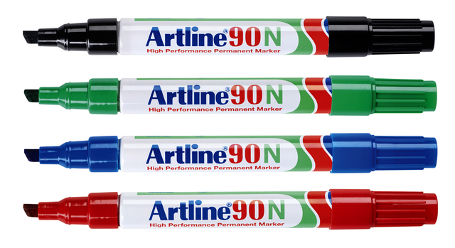 Viltstift Artline 90 schuin 2-5mm groen