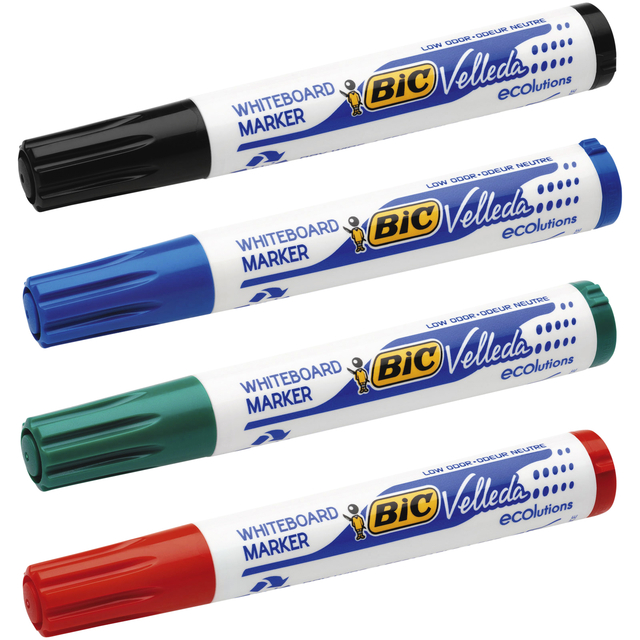 Whiteboardmarker Bic Velleda 1701 rond large rood