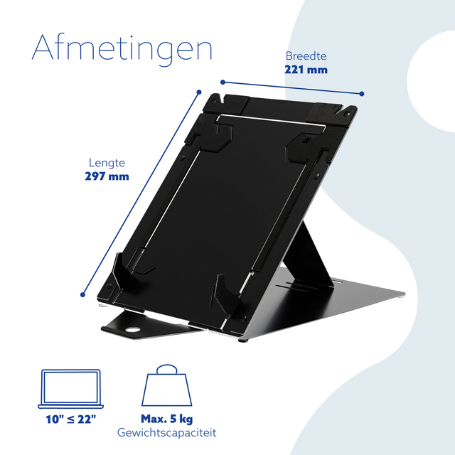 Laptopstandaard R-Go Riser DUO