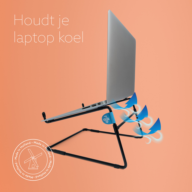 Laptopstandaard R-Go Office Zwart