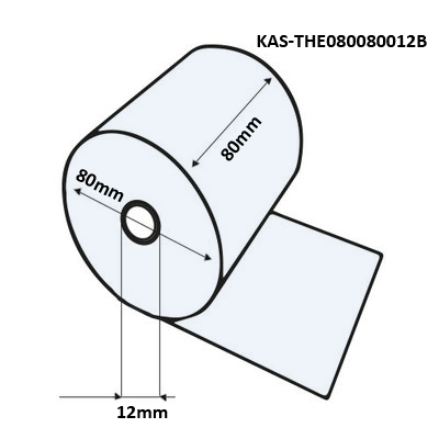 Thermorol 80x80x12mm 75mtr Thermisch Blauw - 50 stuks