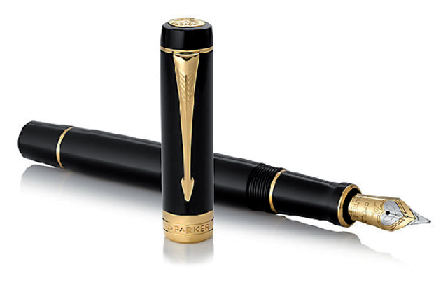 Vulpen Parker Duofold Classic black 18k GT fijn