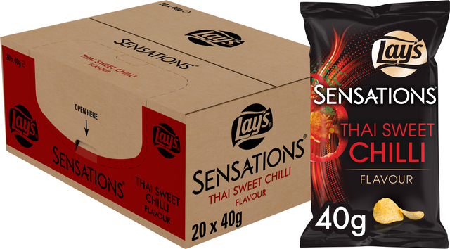 Chips Lay's Sensations Thai sweet chilli zak 40gr