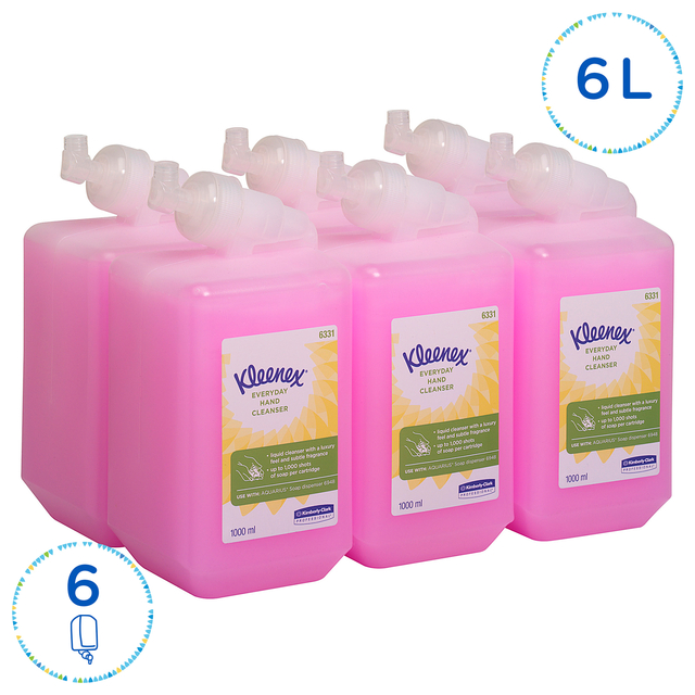 Handzeep Kleenex vloeibaar roze 1000ml 6331