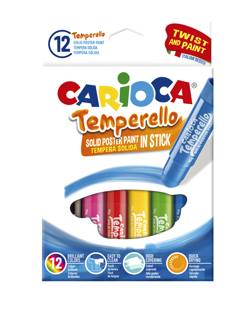 Plakkaatverf Carioca Temperello 12 stuks