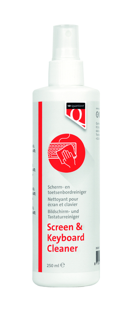 Reinigingsspray scherm/toetsenbord Quantore 250ml