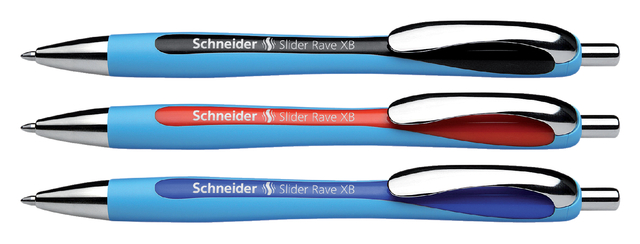 Balpen Schneider Slider Rave extra breed zwart