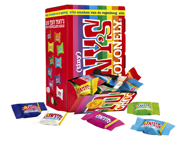 Chocolade Tony's Chocolonely tiny mix doos 100 st