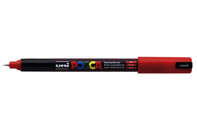 Verfstift Posca PC1MR extra fijn rood