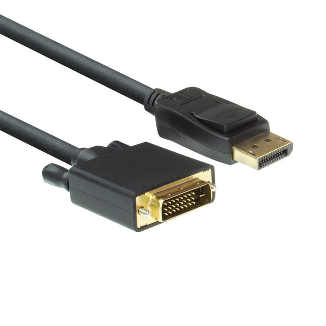 Kabel ACT DisplayPort naar DVI 1.8 meter zwart