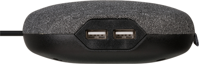 Laadstation Brennenstuhl Estilo 1 eurosocket twetieloppervlak 2 USB zwart/grijs