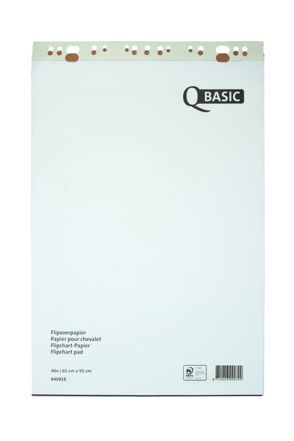 Flipoverpapier Qbasic 65x95cm 20vel opgerold