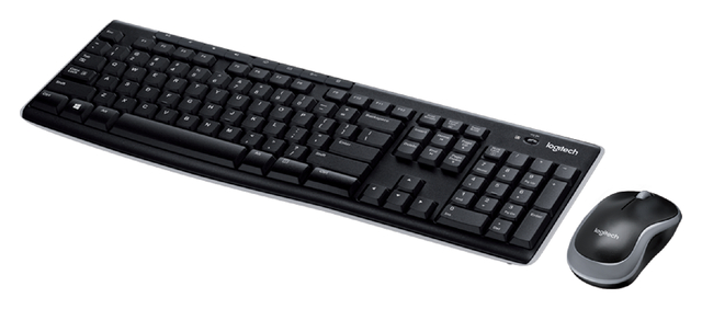 Toetsenbord Logitech MK270 Qwerty +muis zwart