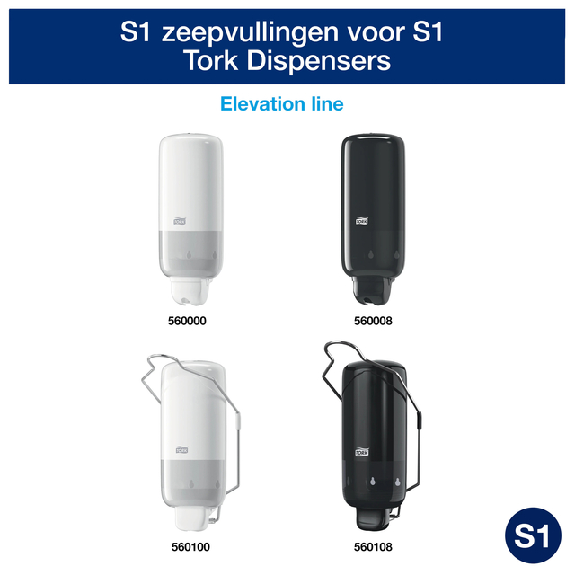 Handzeep Tork S1 Premium vloeibaar 1000ml gevoelige huid 420701