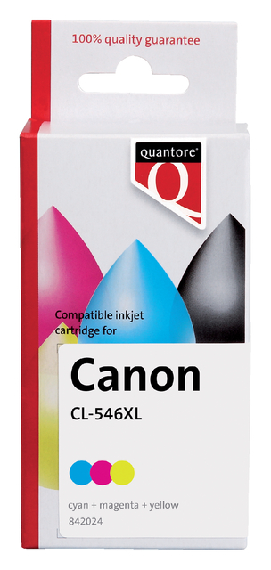 Inktcartridge Quantore alternatief tbv Canon CL-546XL kleur