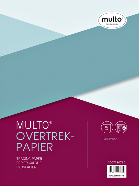 Interieur Multo overtrekpapier A4 23-gaats 50 vel