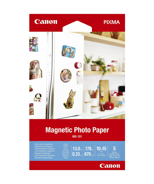 Fotopapier Canon MG-101 magnetisch 10x15cm 5 vel