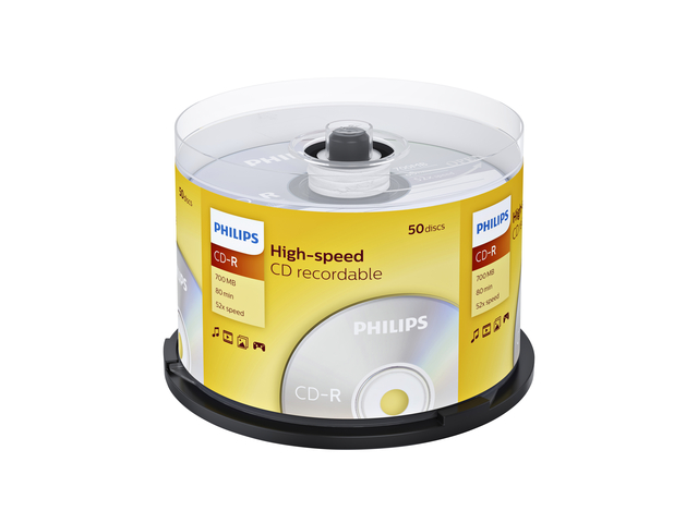 CD-R Philips 80Min 700MB 52x SP 50 stuks