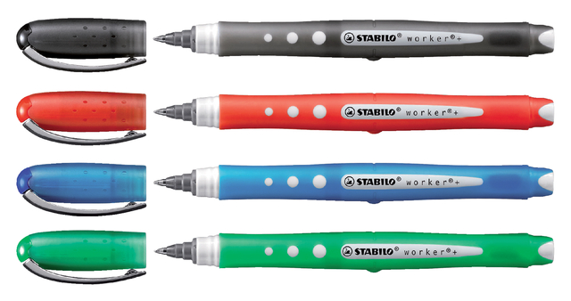 Rollerpen STABILO worker colorful 2019/36 medium groen