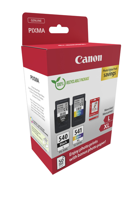 Inktcartridge Canon PG-540 +  CL-541 zwart + kleur