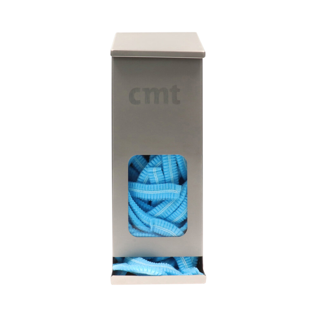 Haarnet CMT clip non-woven L 53cm met detectie strip PP blauw 100 stuks