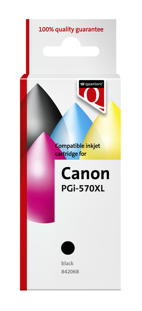 Inktcartridge Quantore alternatief tbv Canon PGI-570XL zwart HC