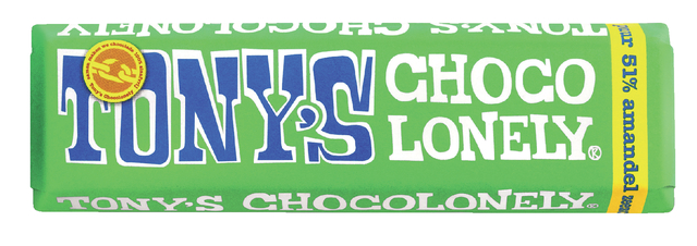 Chocolade Tony's Chocolonely amandel zeezout reep 47gr