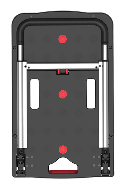 Transportkar Pavo platform trolley inklapbaar 137kg zwart