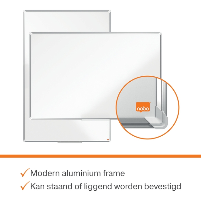 Whiteboard Nobo premium plus magnetisch 1200x900mm staal