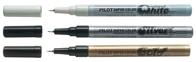 Fineliner PILOT Super Color extra fijn wit