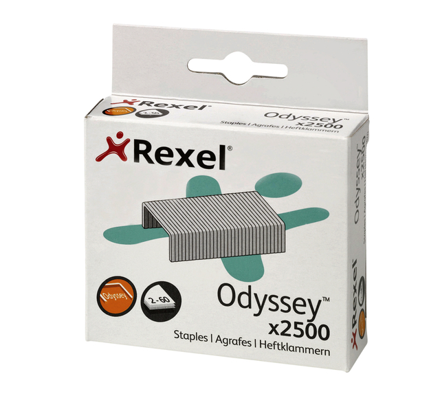 Nieten Rexel Odyssey verzinkt 2500 stuks