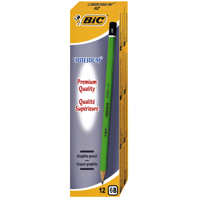 Potlood Bic Criterium 550 zeshoekig 6B