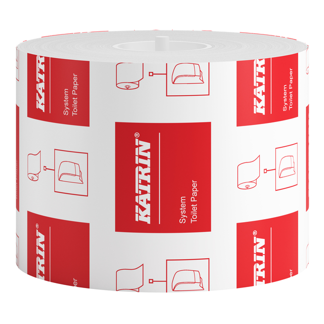 Toiletpapier Katrin systeemrol 2-laags 92m wit 103424