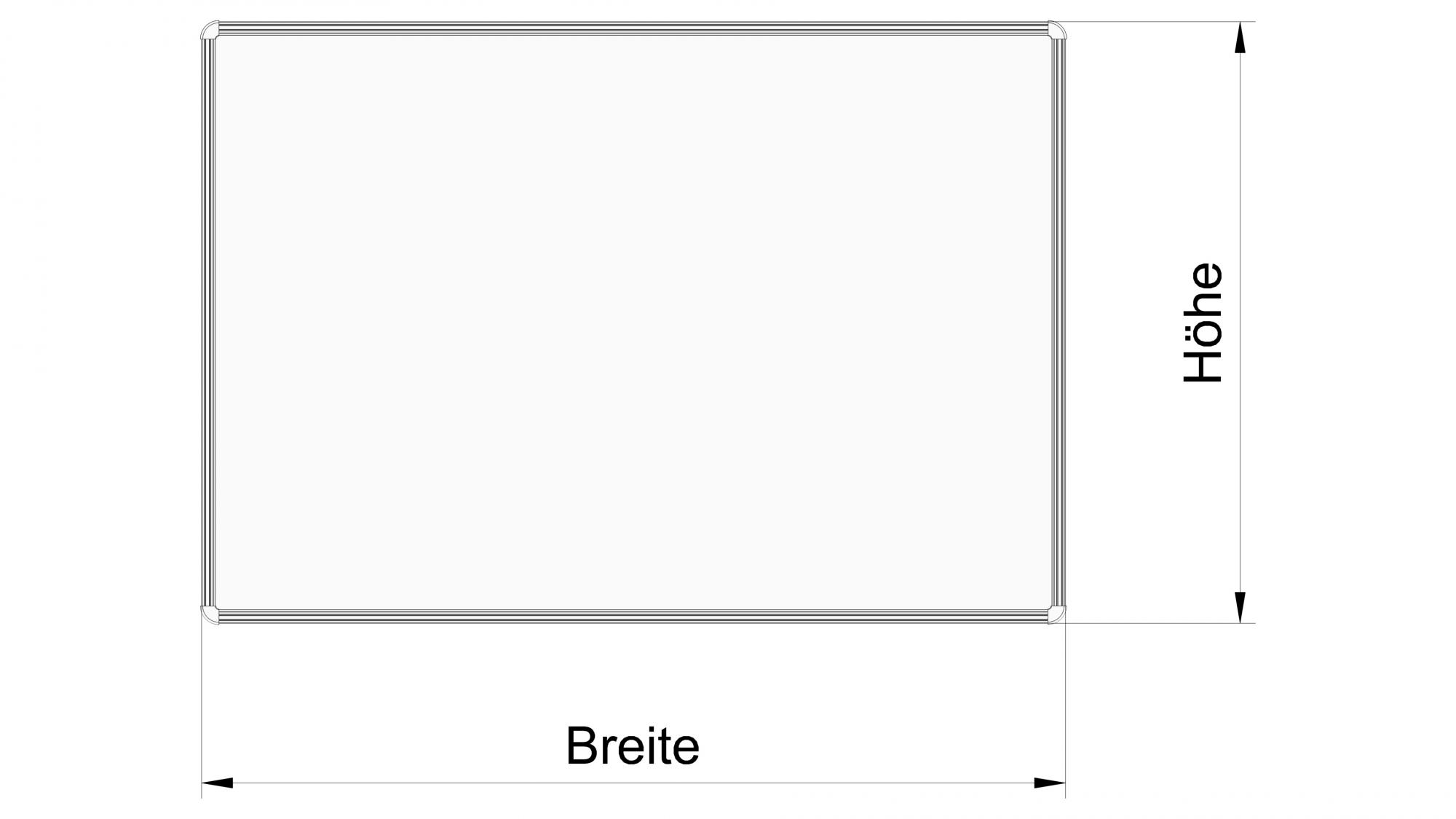 Projectiebord "PT Series" met twee zijvleugels