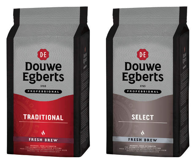 Koffie Douwe Egberts Fresh Brew Select voor automaten 1000gr