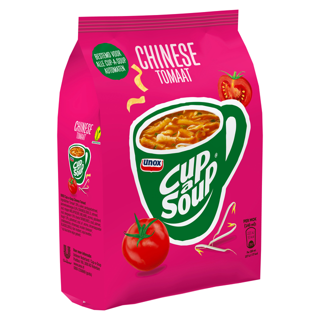 Cup-a-Soup Unox machinezak Chinese tomaat 140ml