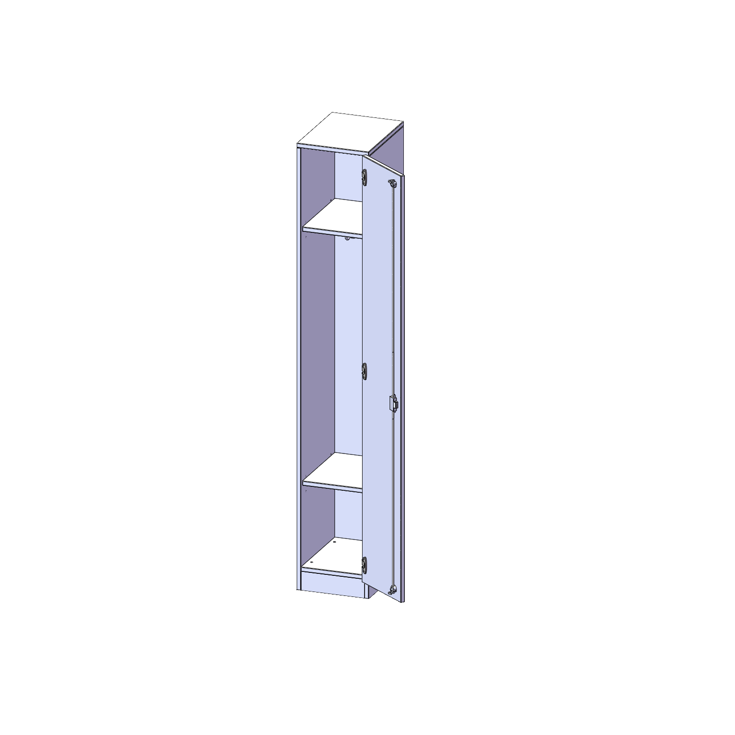 Lockerkast, 5 maphoogtes - Serie evo180