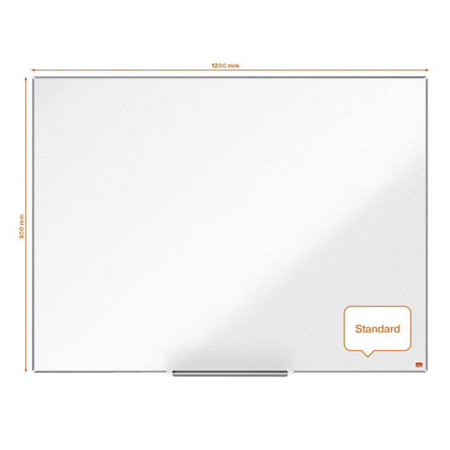 Whiteboard Nobo Impression Pro magnetisch 90x120cm staal