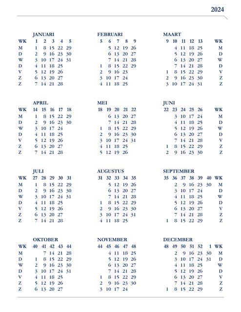 Agenda 2025 Ryam Weekplan Plus Mundior 7dagen/2pagina's zwart