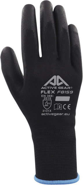 Handschoen ActiveGear grip PU-flex zwart large