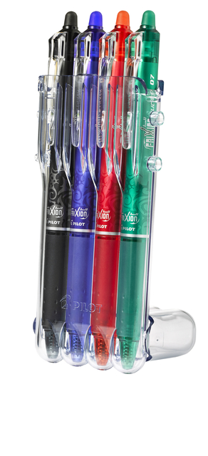 Rollerpen PILOT friXion clicker medium basis assortt Set2Go à  4 stuks