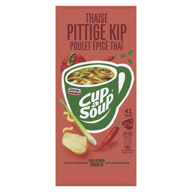 Cup-a-Soup Unox Thaise pittige kip 21x175ml