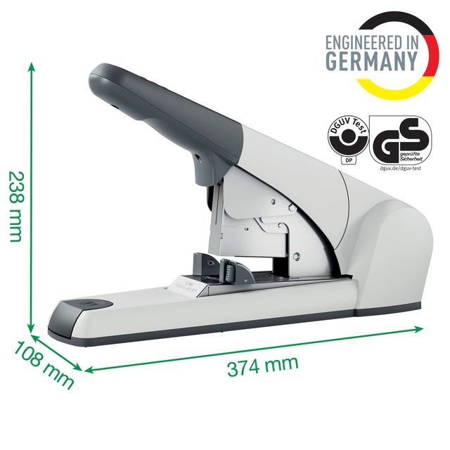 Nietmachine Leitz Heavy Duty Flat Clinch 120 vel zilver